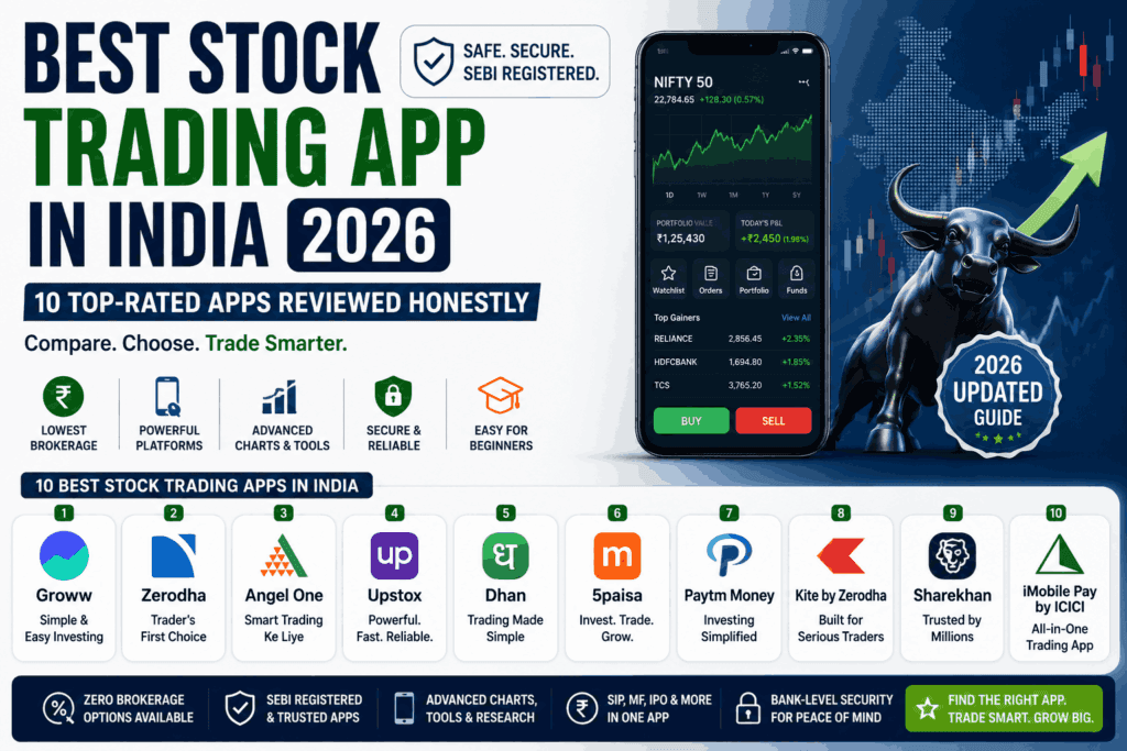 Best Stock Trading App in India 2026