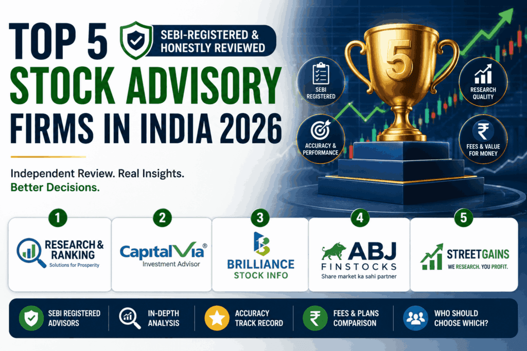 Top 5 Stock Advisory Firms in India